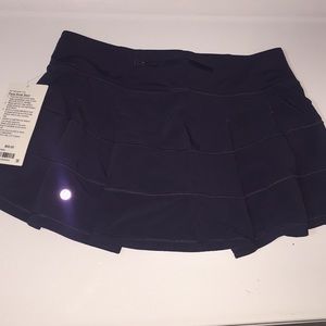 New Size 6 Navy Lululemon Pace Skirt